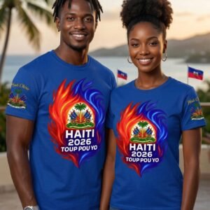 Blue HAITI 2026 Collection short-sleeve t-shirt